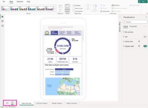 nova alternador de layout - destaques update power bi agosto 2023
