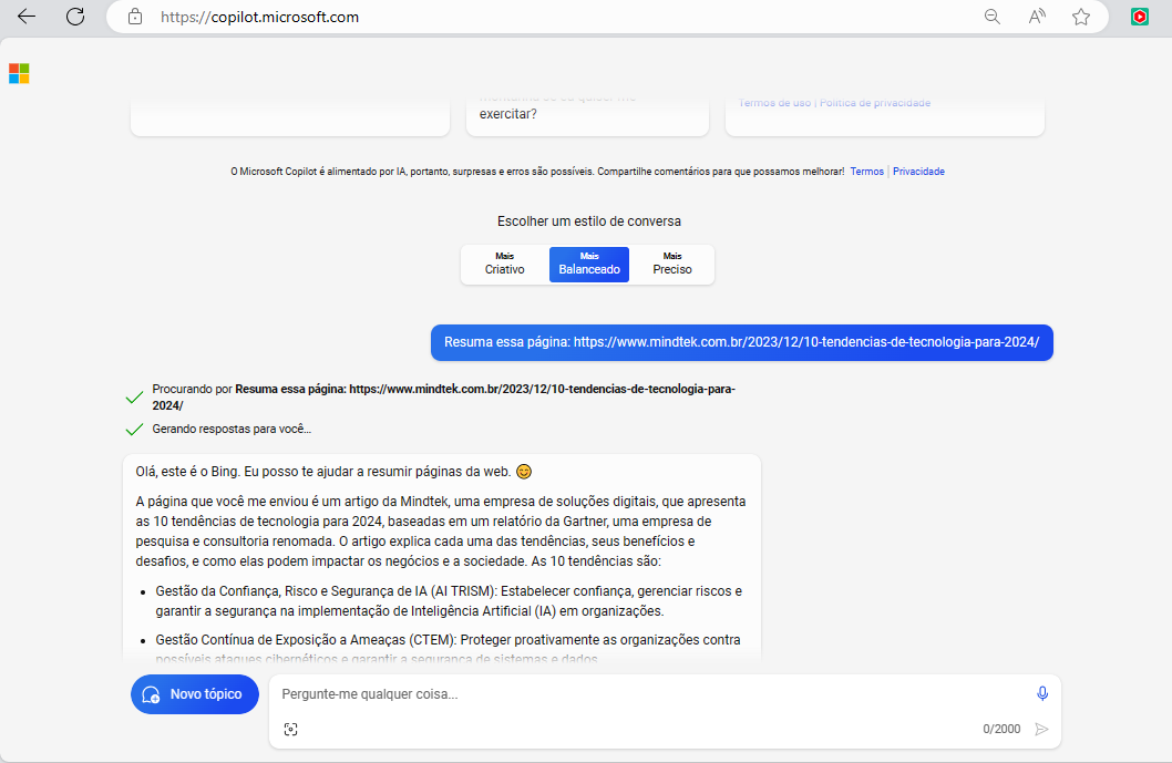 copilot resume página de web copilot resume página de web