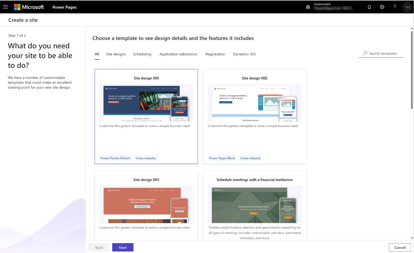 power pages - criar site low-codes
