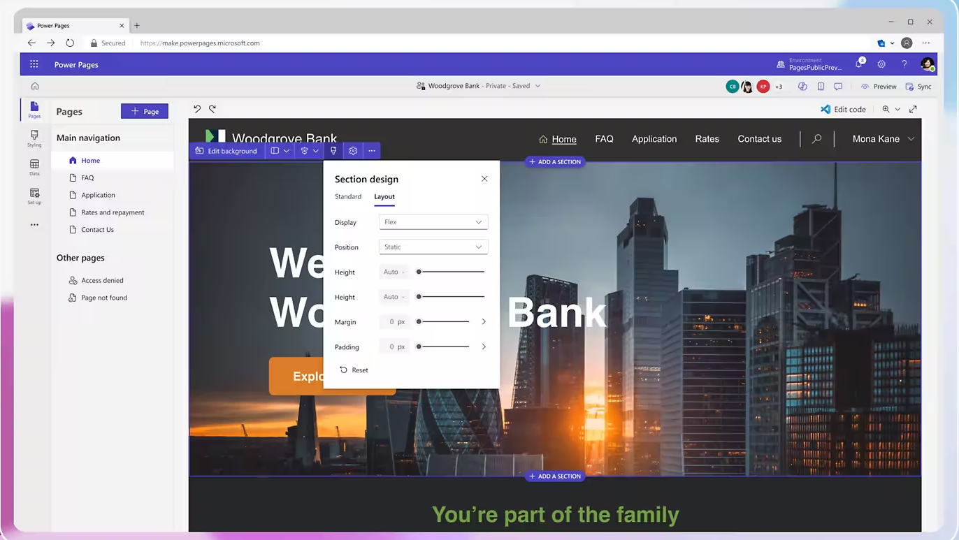 power pages - workspace