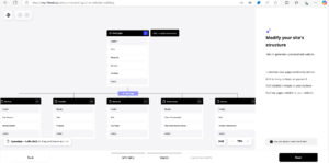 estrutura de site para wordpress criado com inteligencia artificial