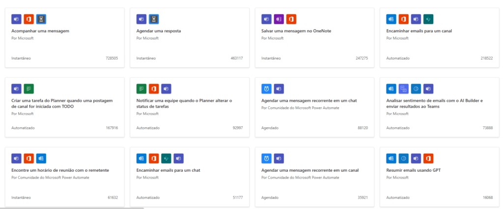 exemplos de fluxo de trabalho - workflow power automate