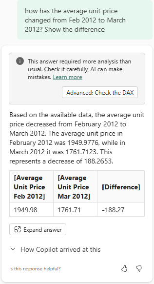 copilot no power bi - update