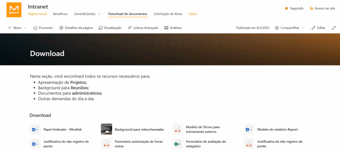perdi arquivo no sharepoint