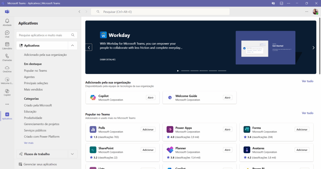 como integrar aplicativos da microsoft ou externos no teams