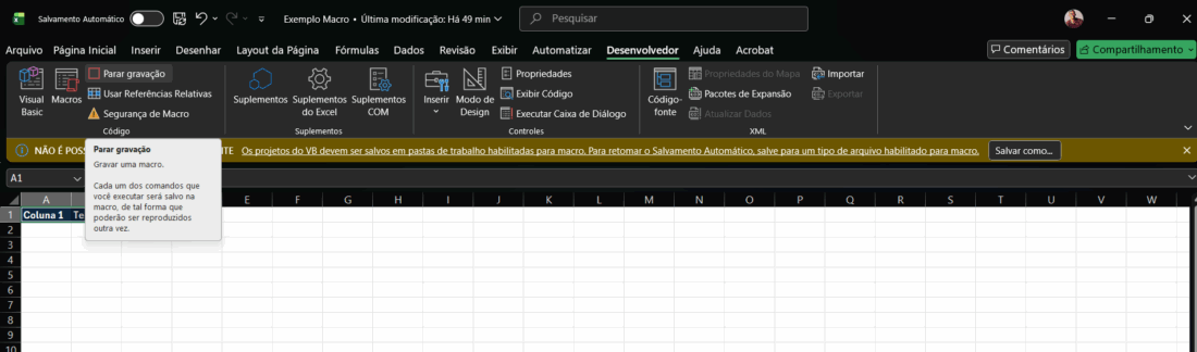 como habilitar guia de desenvolvedor