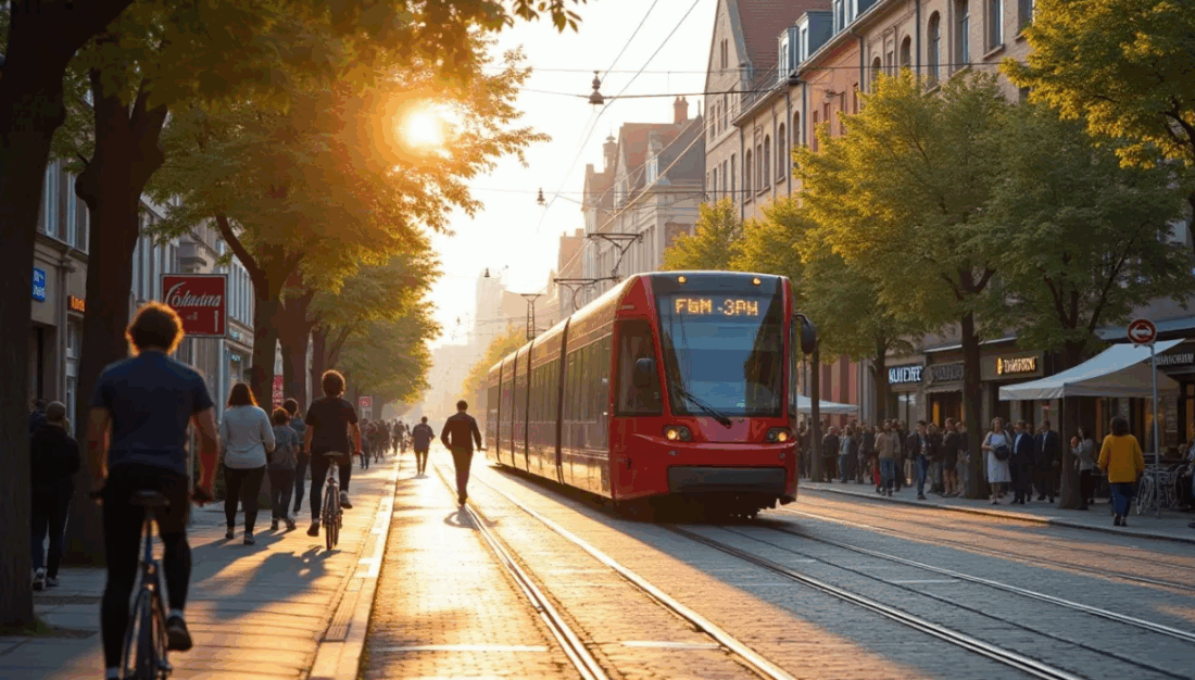 Cidade Vibrante feita no Stable Difusion web