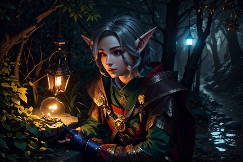 Imagem de Elfo gerada no Leonardo AI